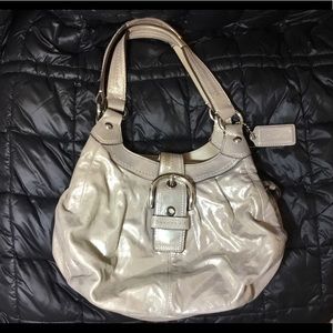 COACH Lynn Hobo Metallic Bag F15527